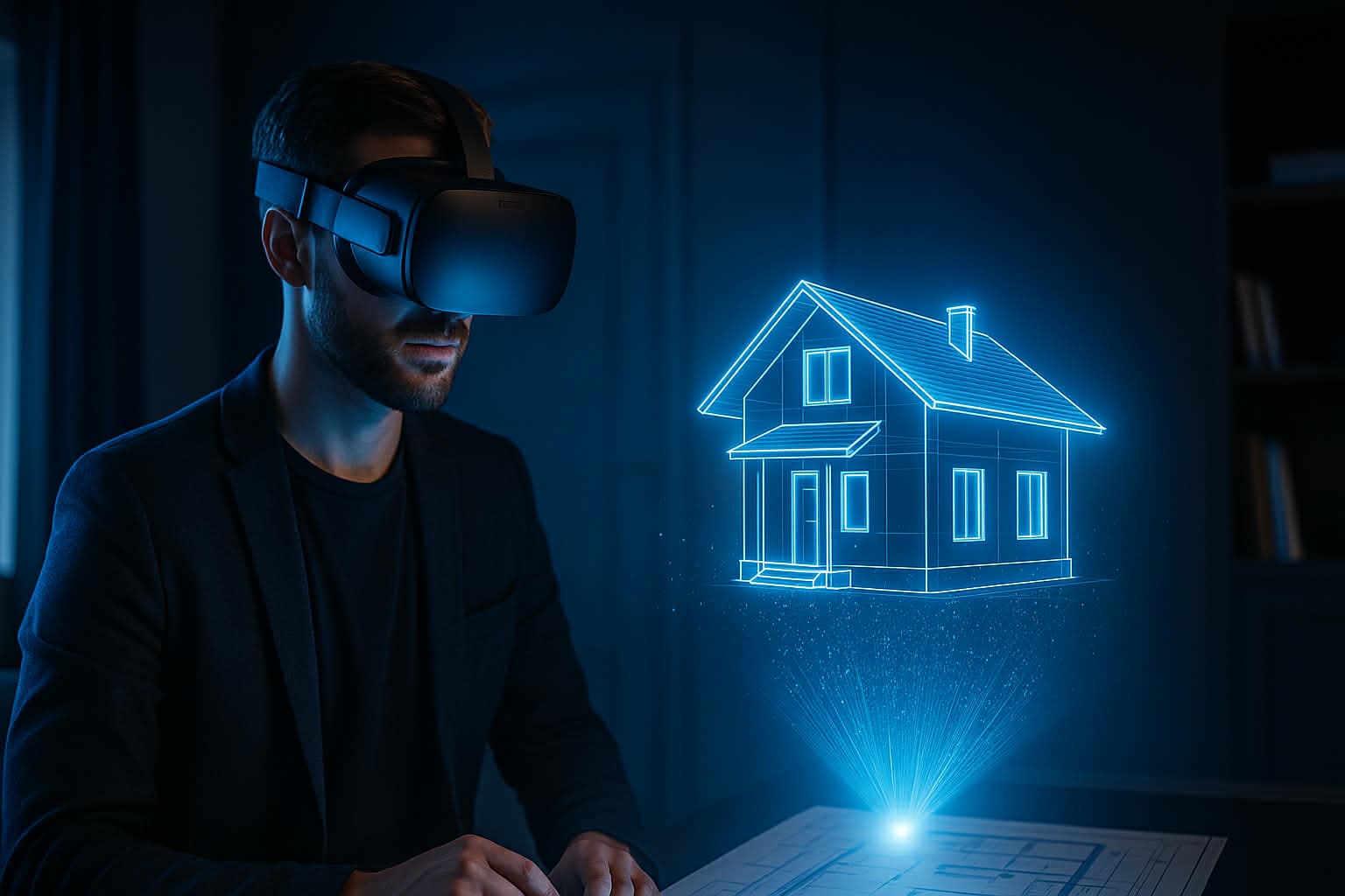 VR bejárás építkezés előtt